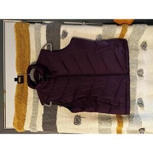 Lands' End Purple Down Puffer Vest - Women's Medium
